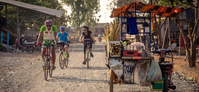 Biking in Battambang