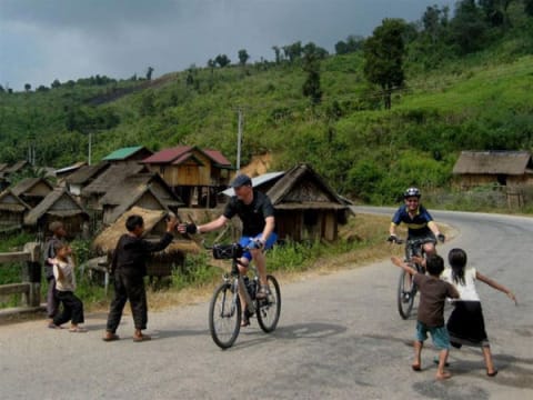 Luang Prabang biking to Khmu village - Laos biking tours