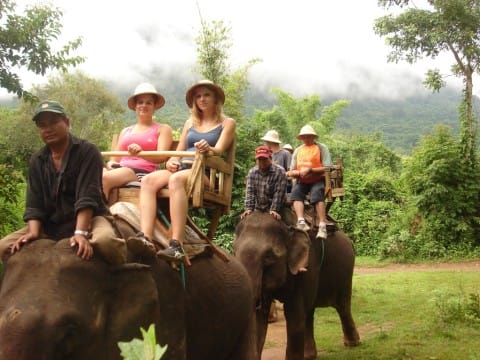 Luang Prabang Venturing & elephant riding - Laos adventure tours