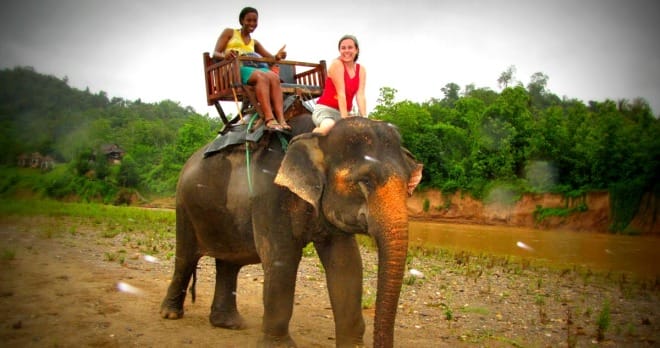 Luang Prabang biking & elephant riding - Laos biking tours