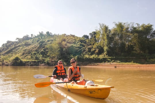 Luang Prabang kayaking trip on Nam Khan river - Laos kayaking tours
