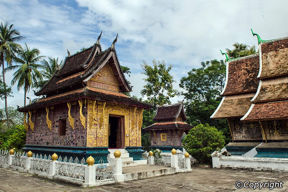 Wat-Xieng-Thong-Temple Mekong Cruise downstream from Golden Triangle to Luang Prabang 6-Day