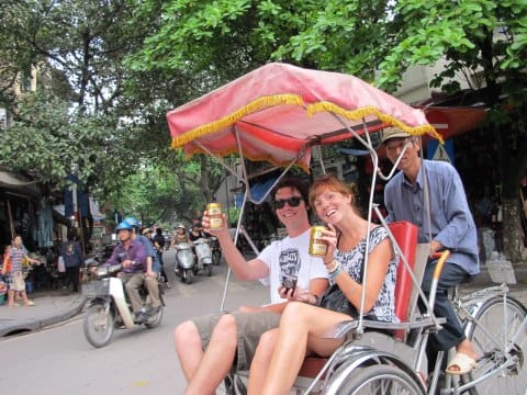 Hanoi cyclo tour with water puppet show - Vietnam set departure tours