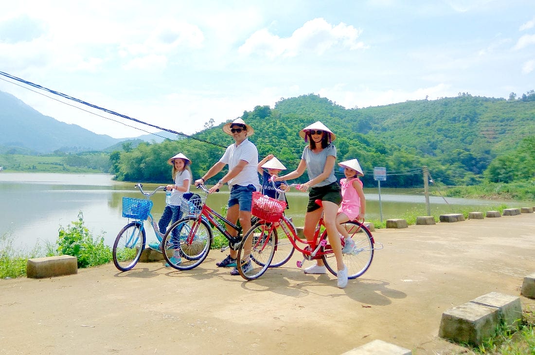 Family-tour-cycleing-in-Ninh-Binh Who Should Choose the Hanoi-Sapa-Ninh Binh & Halong Bay Tour? A Guide for Every Traveler