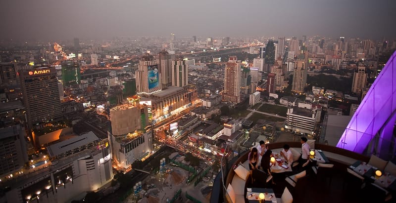 Where to Stay in Bangkok: Areas for Families, Couples & Backpackers View-from-Red-Sky-Bar-at-Centara-Grand-Bangkok Where to Stay in Bangkok: Areas for Families, Couples & Backpackers