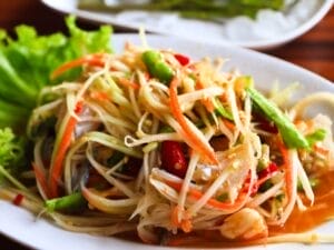 Top 10 Thai Dishes You Must Try on Your Trip som-tam-Thailand-300x225 Top 10 Thai Dishes You Must Try on Your Trip
